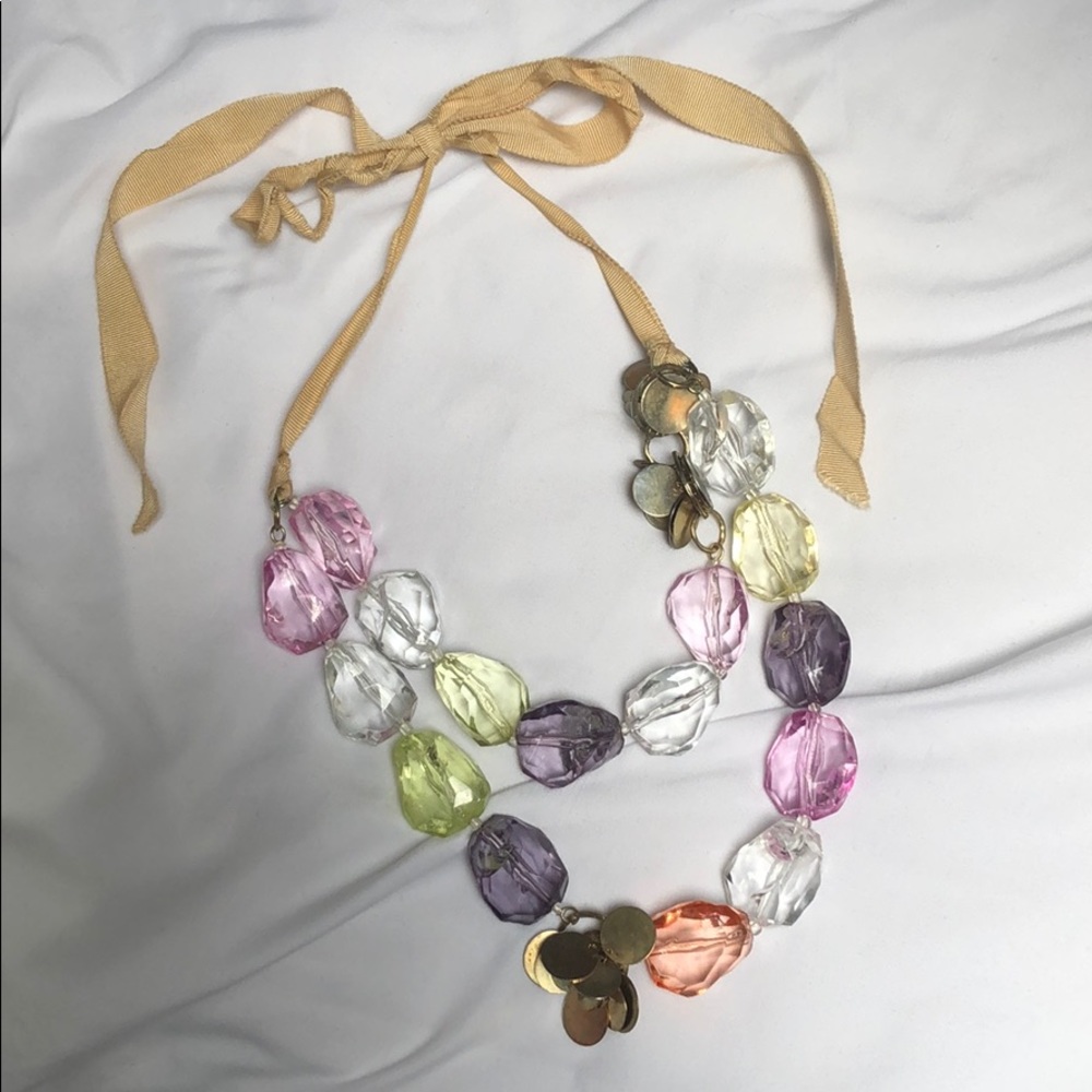 Anthropologie chunky jewel necklace